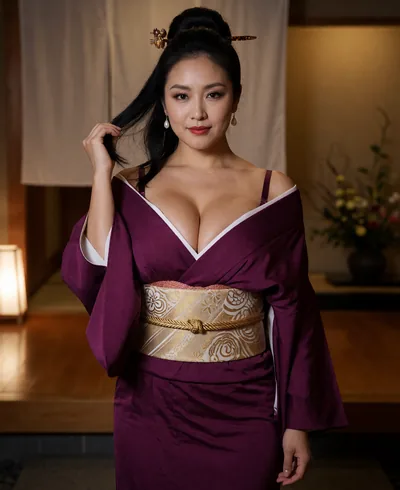 Sanae, 35, mặc đồ lót hoặc áo choàng mở
